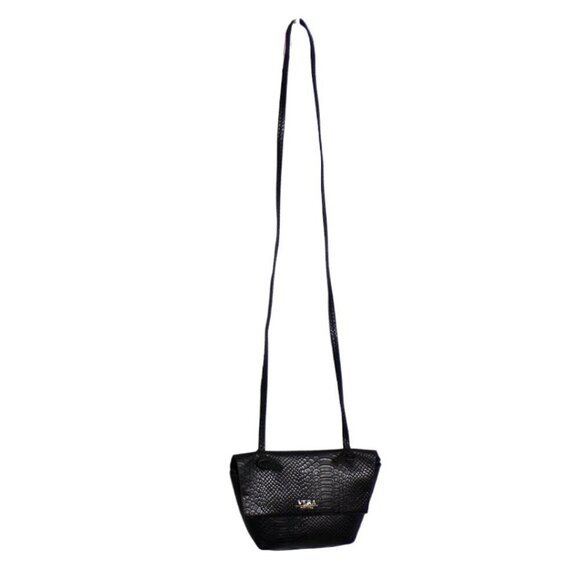 Vera New York's Genny Crossbody Handbag in Black Vegan Leather  #1289 - Picture 7 of 7